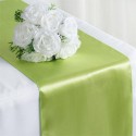 Chemin de table satin vert pomme