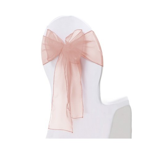 Noeud de chaise  organza blush