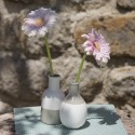 2 vases scandinaves gris et blanc