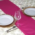 Chemin de table polyester fuchsia