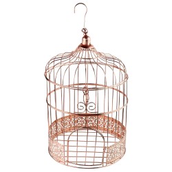 Cage à oiseaux rose gold