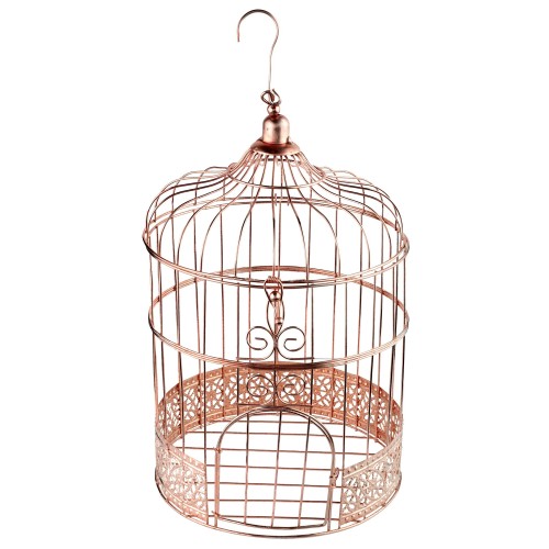 Cage à oiseaux rose gold