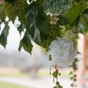 Boule de fleurs blanches