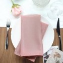 Serviette de table rose poudré par 5