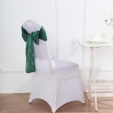 Noeud de chaise satin vert bouteille