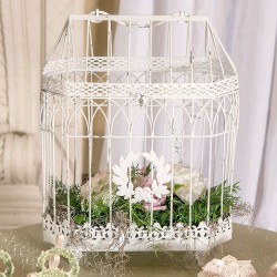 Cage décorative mariage vintage