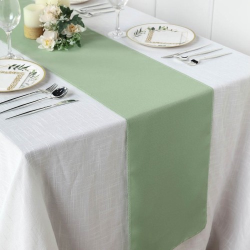 Chemin de table mariage sauge