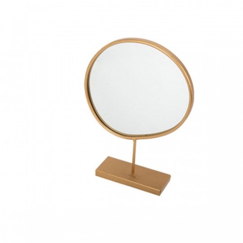 Miroir rose gold sur pied