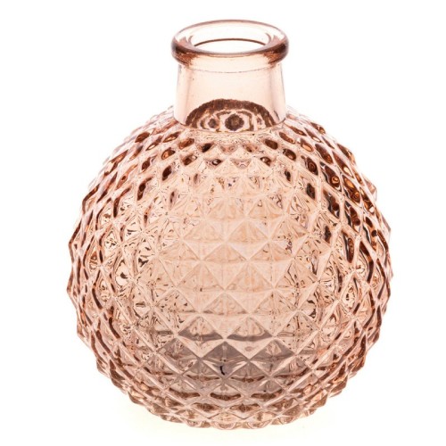 Vase boule vieux rose