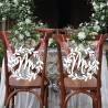 Habillage de chaise mariage en bois
