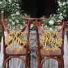 Habillage de chaise mariage en bois