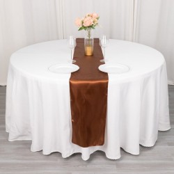 Chemin de table en satin cannelle