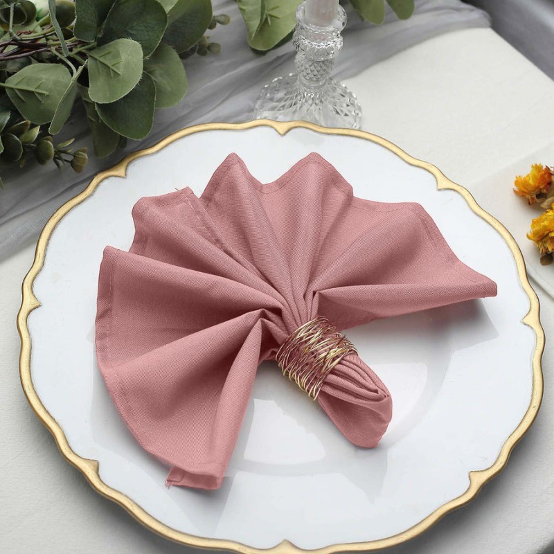 Lot De 4 Sets De Table Vintage Avec Serviettes - Motif Rose Brodé, 100% Coton, Blanc