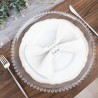 Serviette de table blanche par 5