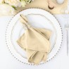 Serviette de table mariage beige