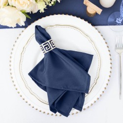 Serviette de table bleu marine