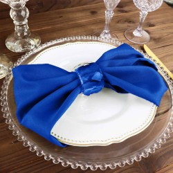 Serviette de table bleu roi