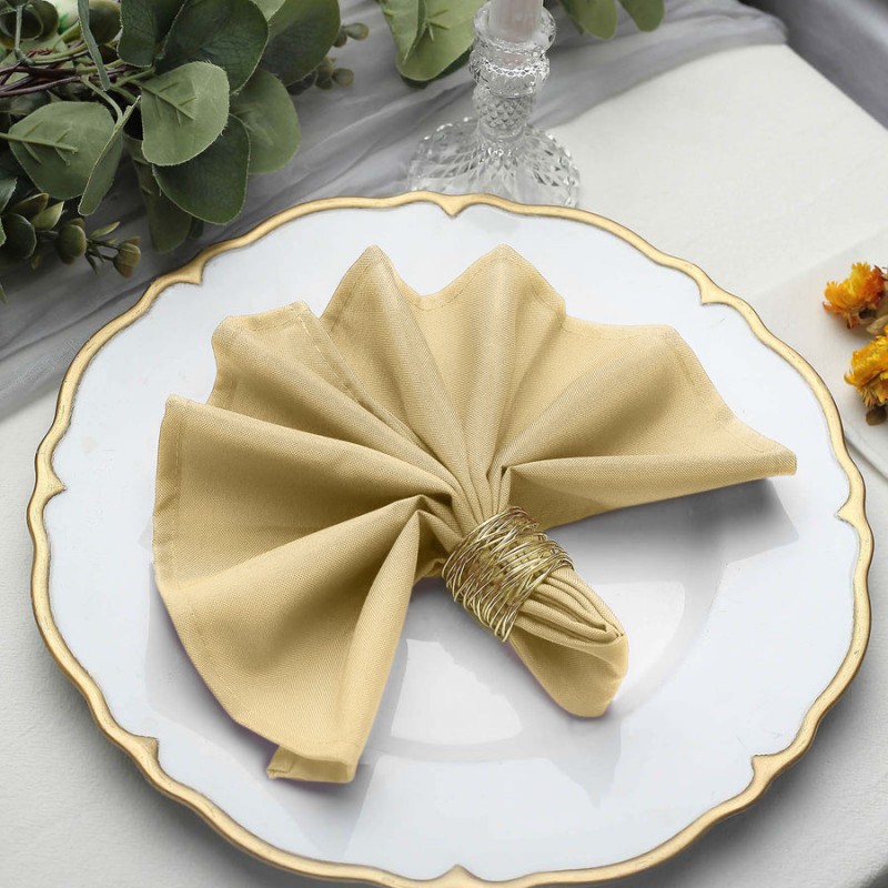 Serviette de table champagne