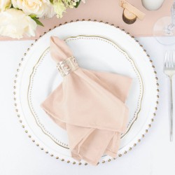 Serviette de table rose poudré