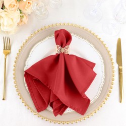 Serviette de table rouge