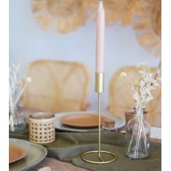 Bougeoir métal or