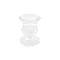 Bougeoir ANTIQUE EN VERRE TRANSPARENT