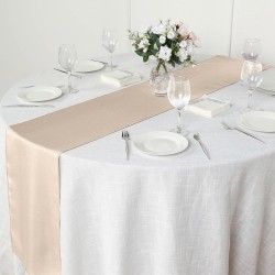 Chemin de table mariage nude