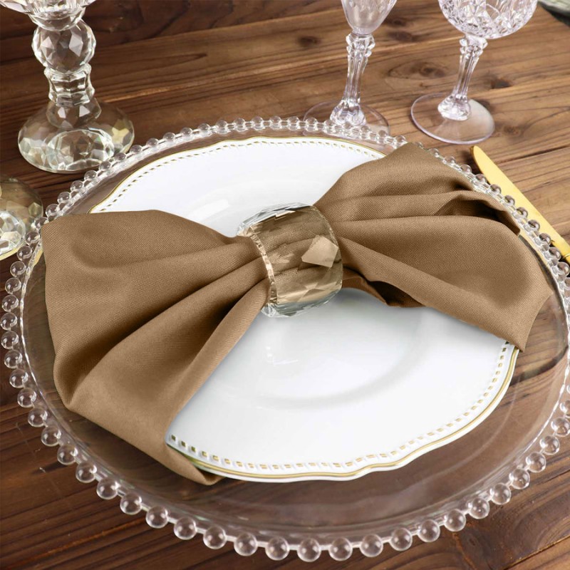 Serviette de table taupe