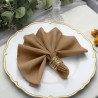 Serviette de table mariage taupe