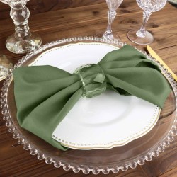 Serviette de table vert olive