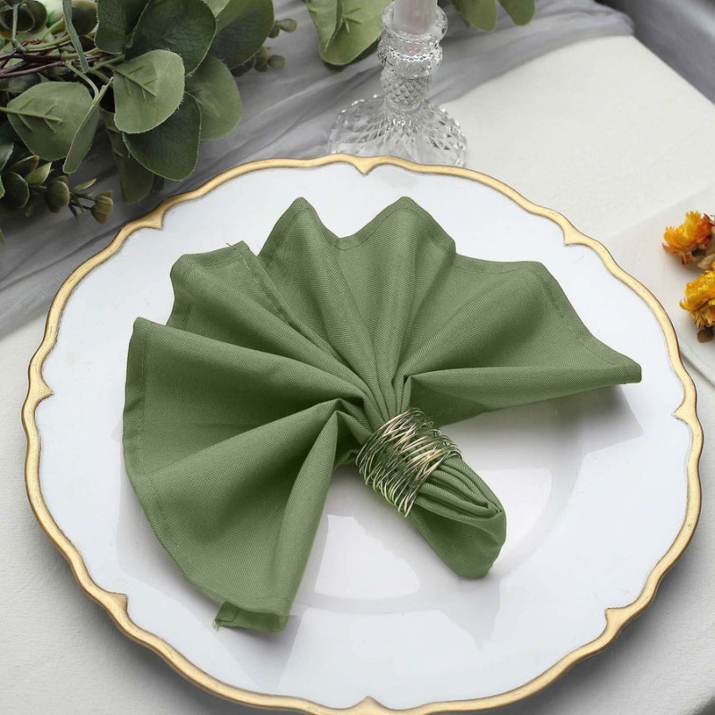 Serviette de table olive