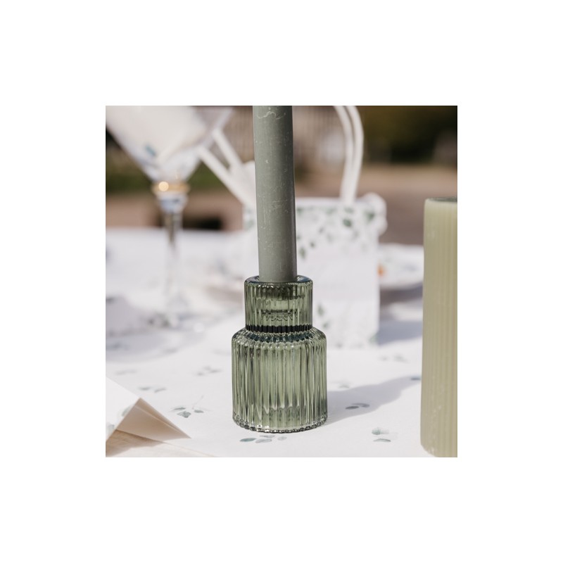 Bougeoir double Antonio vert