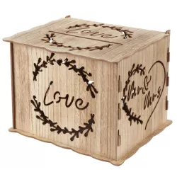 Urne de mariage en bois love