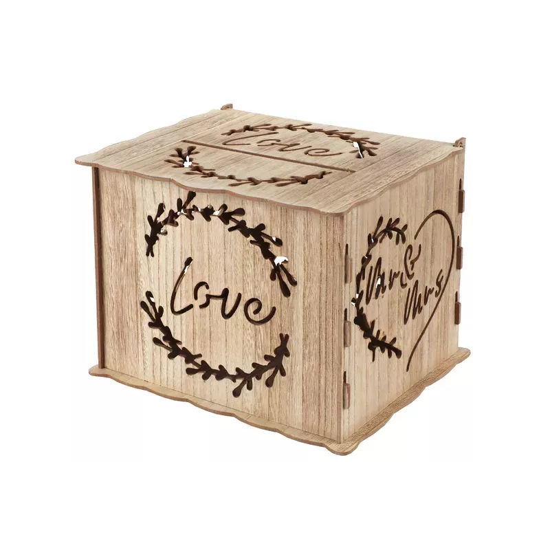 Urne de mariage en bois love