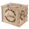 Urne de mariage en bois love