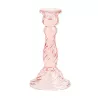 Bougeoir Astrid Verre Rose