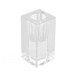 BOUGEOIR FLAMBEAU VERRE SMOOTH TRANSPARENT