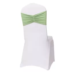 Bandeau de chaise mariage vert sauge