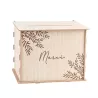 Urne "Merci" en Bois Brut