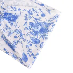 Bandeau de chaise floraux bleu