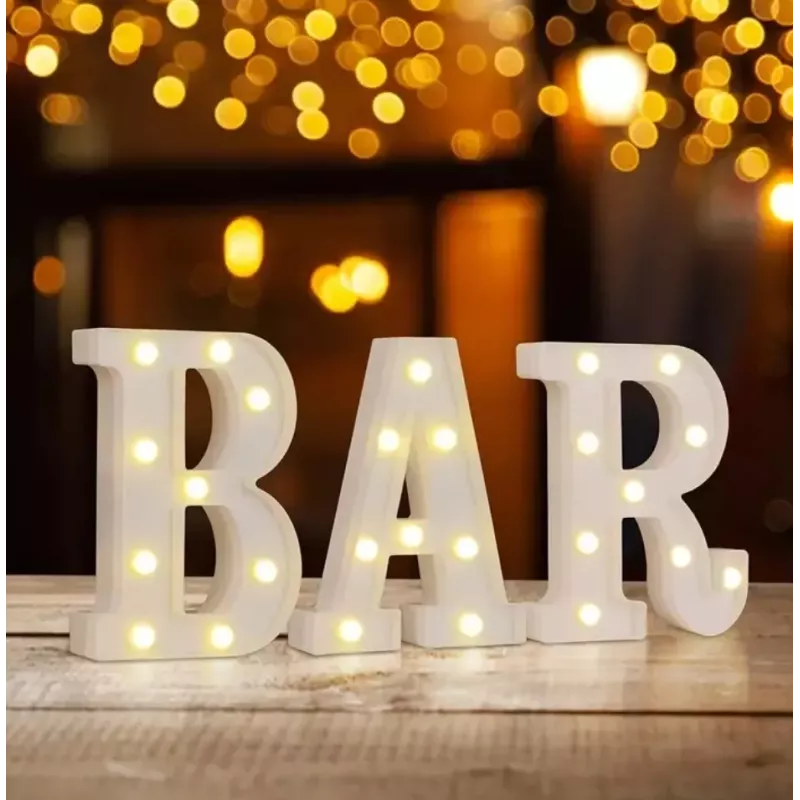 Lettres  lumineuses BAR