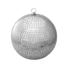 Boule à facettes 25 cm argent