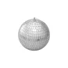 Boule à facettes 15 cm argent