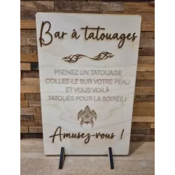 Panneau Bar à Tatouages