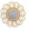 Location  miroir rond en osier