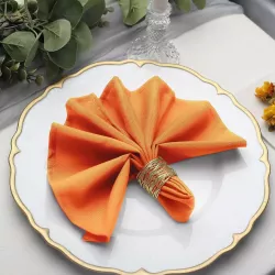 Serviette de table orange