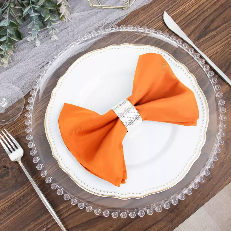 Serviette de table orange