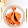 Serviette de table orange