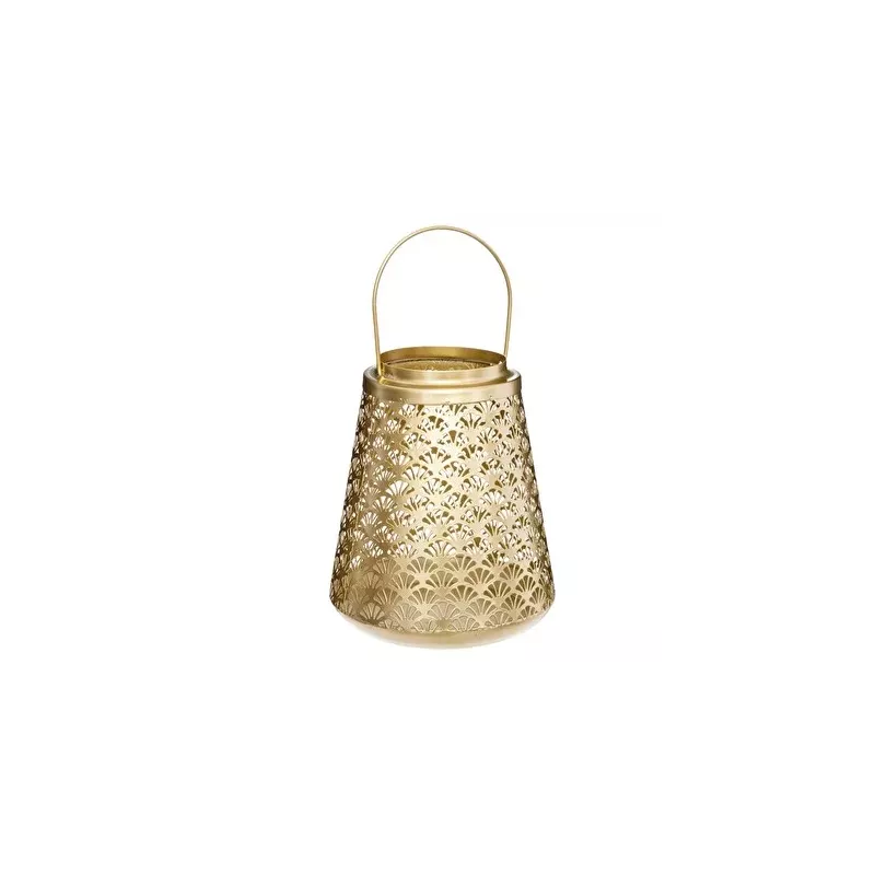 Lanterne ajourée dorée