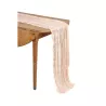 Chemin de table gaze de coton  rose poudré